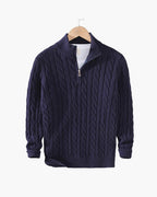 Valerio Cable Zip Sweater – Valourás