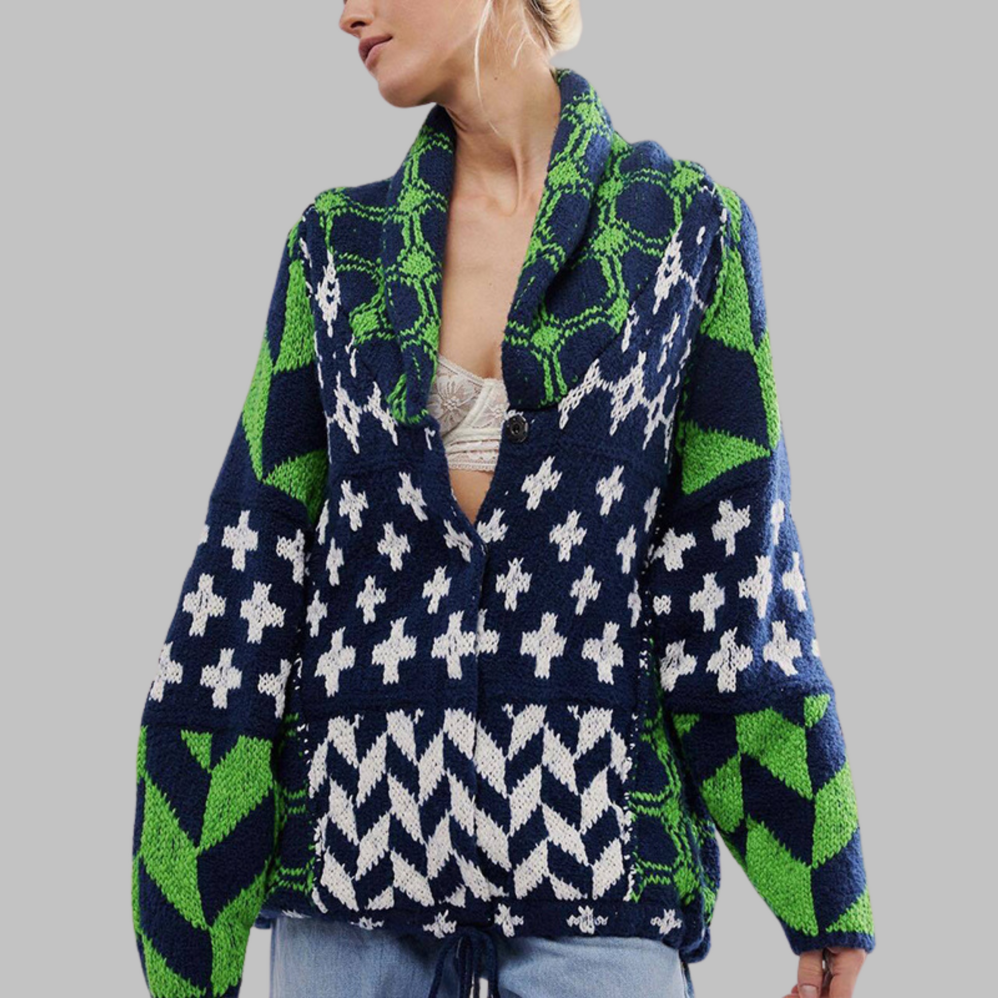 Portia™ Vintage Button Down Cardigan