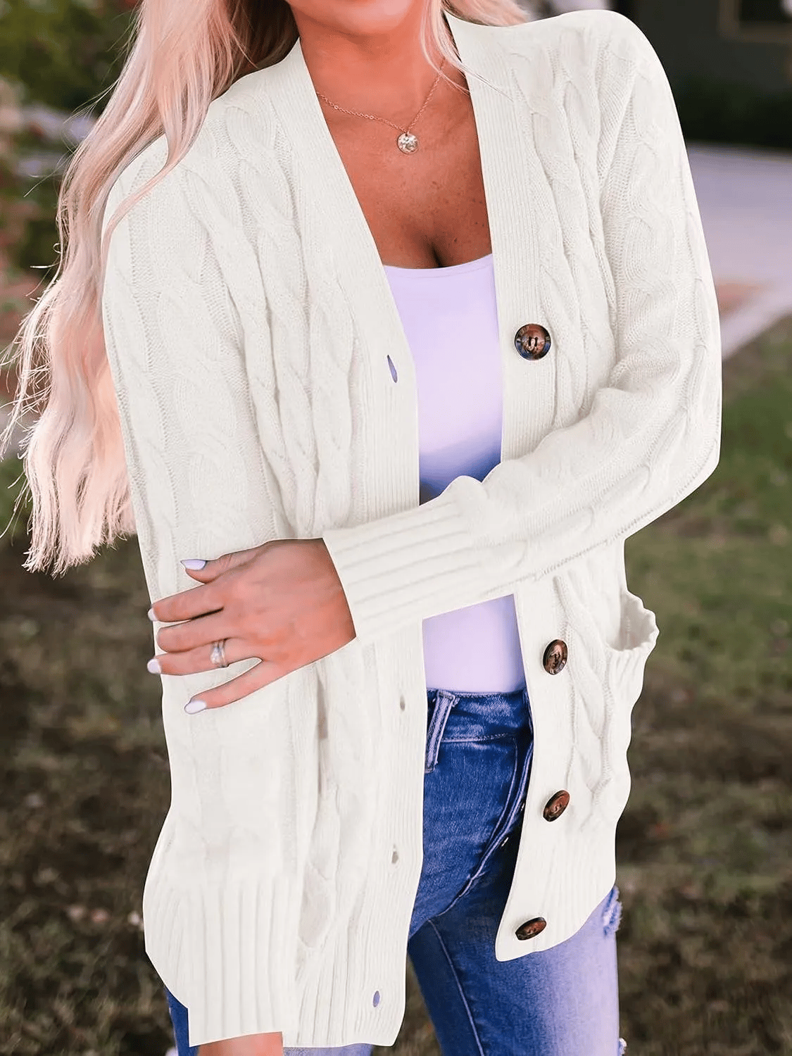 Elowen Button-Down Knit Cardigan