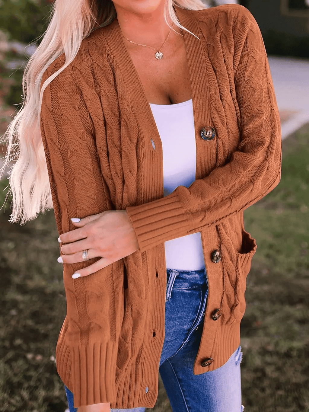 Elowen Button-Down Knit Cardigan
