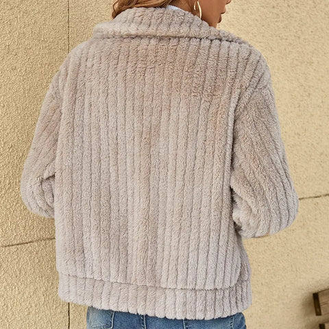 Iris Teddy Zip Cardigan