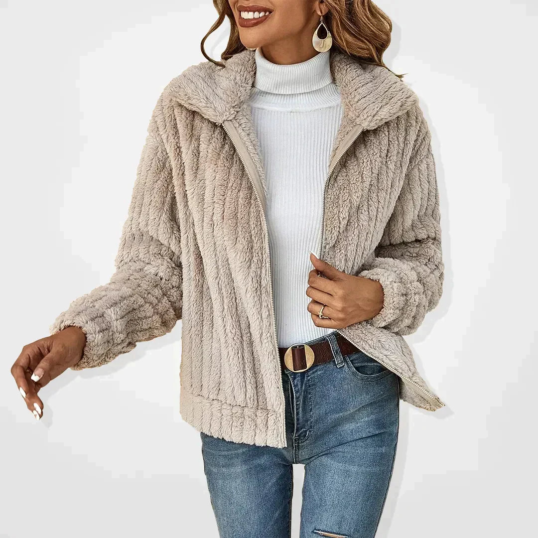 Iris Teddy Zip Cardigan