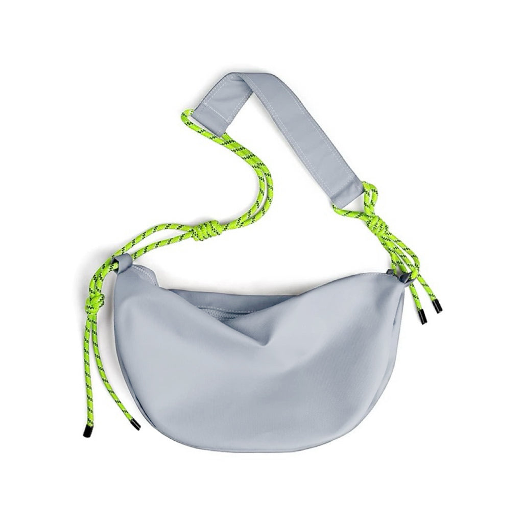Nancy Knotted Nylon Crescent Bag