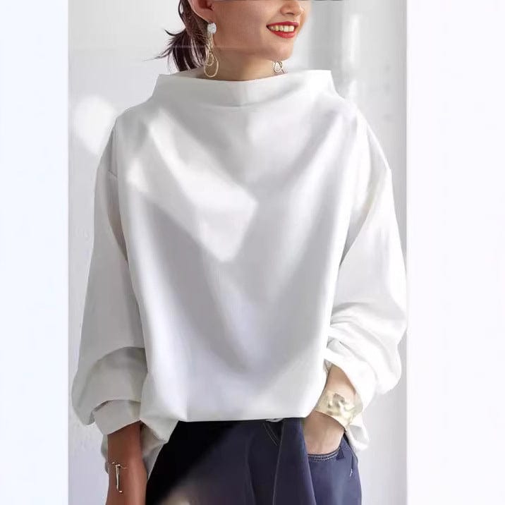 Pamela High-Neck Casual Top