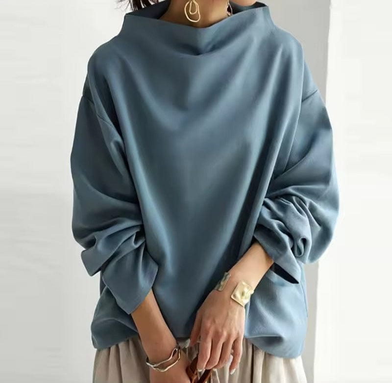 Pamela High-Neck Casual Top