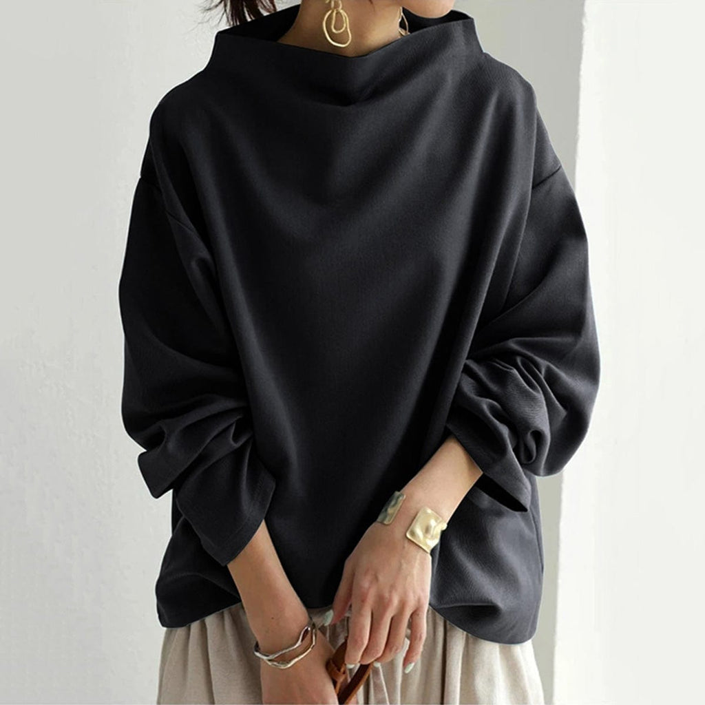 Pamela High-Neck Casual Top