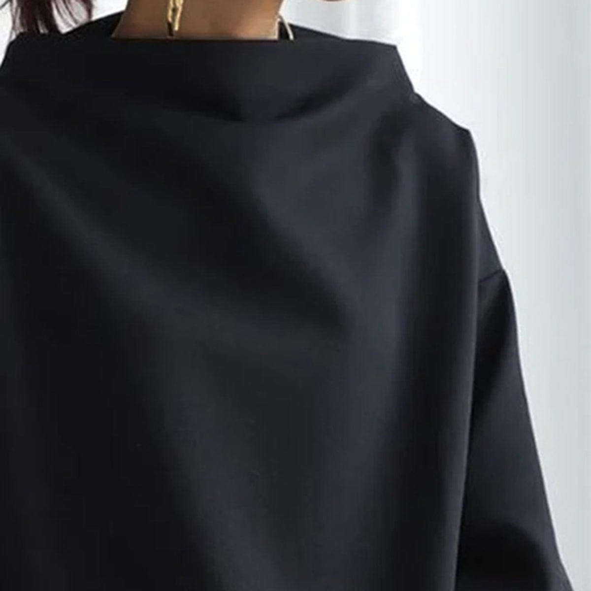 Pamela High-Neck Casual Top