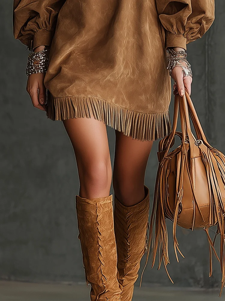 Emma Suede Mini Dress