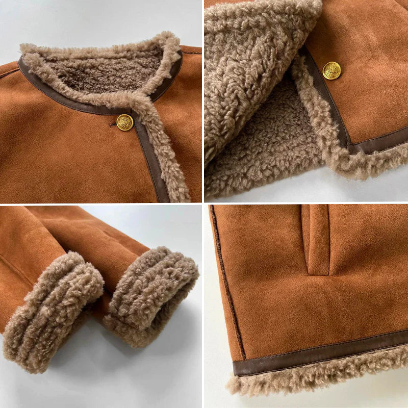 Rosalie Shearling Jacket – Elegant & Timeless