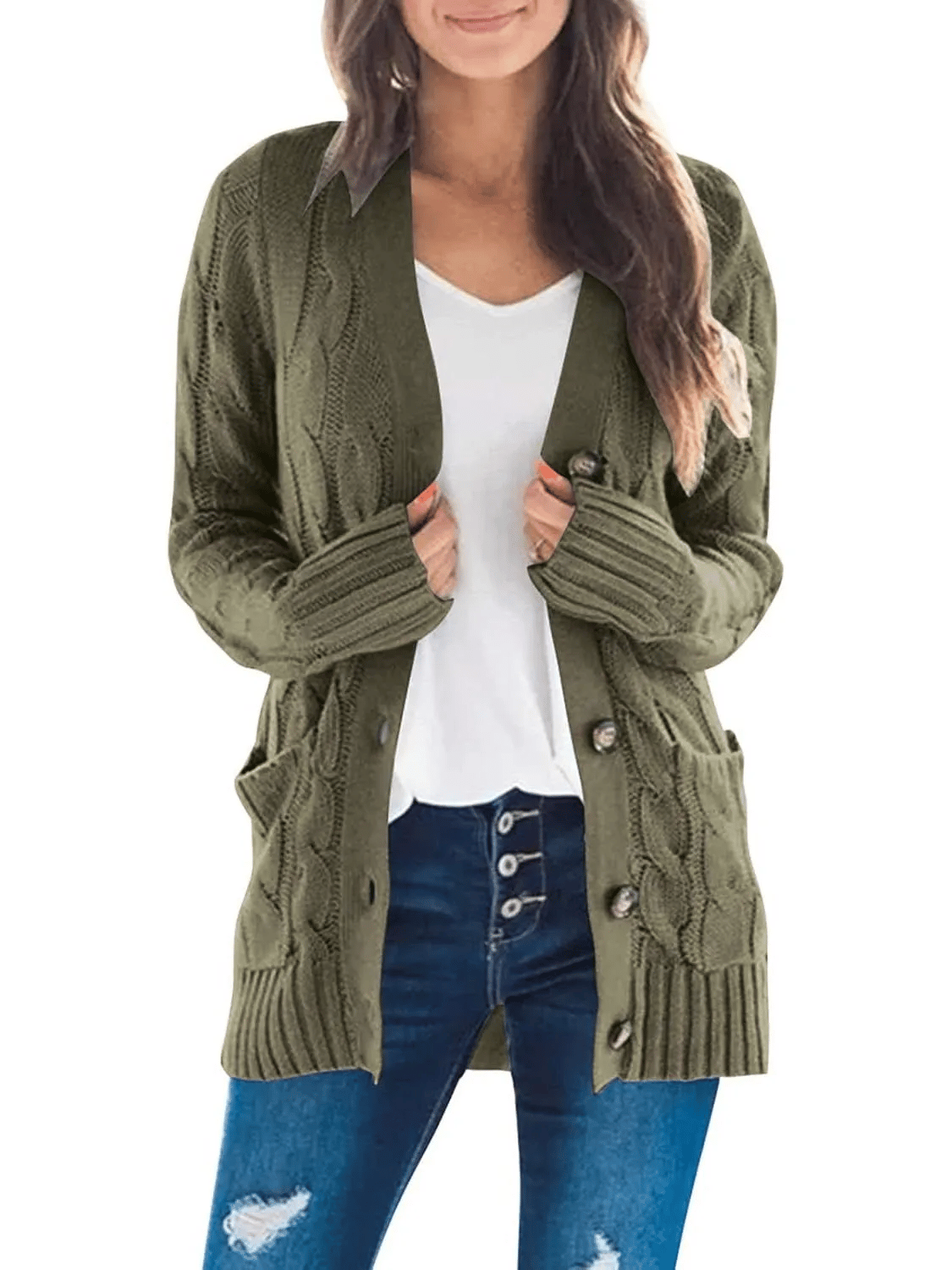 Elowen Button-Down Knit Cardigan