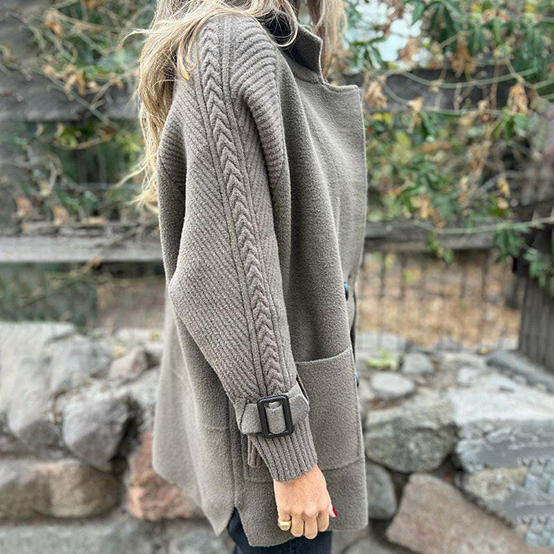 ISOLA™  Mid-Length Double-Breasted Coat