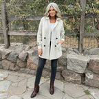 ISOLA™  Mid-Length Double-Breasted Coat