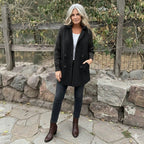 ISOLA™  Mid-Length Double-Breasted Coat